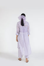 Stripe Orchid Bucket Yoke Co-ord with Scarf (Set of 3)