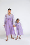 Mommy & Me- Dreamy Embroidery Orchid Dress