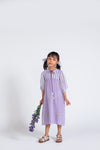 Dreamy Flower Embroidery Orchid Dress