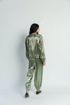 Bomber handwoven silk Jacket Co-ord (Set of2)