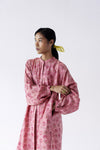 Spray Rose Handwoven Cotton Silk Tunic