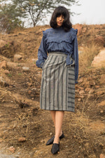 Infinite Knotted Handwoven Cotton Skirt
